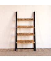 Live Edge Acacia Shelving Industrial Bookshelf Display Shelves