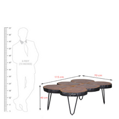 The Attic Live Edge Coffee Table Walnut The Attic Live Edge Coffee Table Walnut