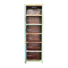 Liberty Solid Wood Bookcase With 6 Shelves Multi Colors Liberty Solid Wood Bookcase With 6 Shelves Multi Colors