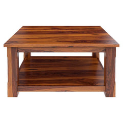 Indian Solid Wood Large Rustic Square Coffee Table Honey Brown Indian Solid Wood Large Rustic Square Coffee Table Honey Brown