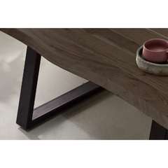 The Attic Live Edge Solid Wood Coffee Table Walnut The Attic Live Edge Solid Wood Coffee Table Walnut