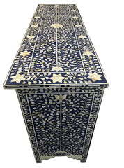 Midnight Blue Mother of Pearl 7 drawer chest sideboard Midnight Blue Mother of Pearl 7 drawer chest sideboard