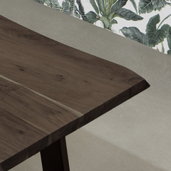 The Attic Live Edge Solid Wood Coffee Table Walnut The Attic Live Edge Solid Wood Coffee Table Walnut