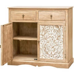 The Attic Jodhpur Solid Wood Sideboard Natural The Attic Jodhpur Solid Wood Sideboard Natural