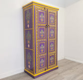 Avani Indian Hand Painted Solid Wood Cabinet Wardrobe D75