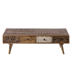 The Attic Mans Wooden Coffee Table Honey The Attic Mans Wooden Coffee Table Honey