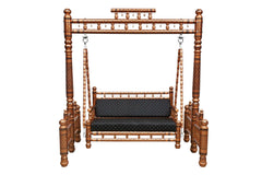 Antique Indian Hand Carved Copper and Black Painted Swing Antique Indian Hand Carved Copper and Black Painted Swing