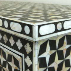 Mother of Pearl chest of Drawer sideboard Black Mother of Pearl chest of Drawer sideboard Black