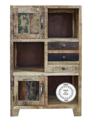 Hand Carved Indian Bookcase Small chest of drawers Natural Hand Carved Indian Bookcase Small chest of drawers Natural