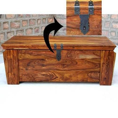 Avalon Wooden Storage Trunk Chest Box Coffee Table Honey Brown Avalon Wooden Storage Trunk Chest Box Coffee Table Honey Brown