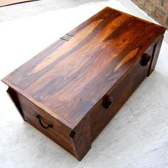 Avalon Wooden Storage Trunk Chest Box Coffee Table Honey Brown Avalon Wooden Storage Trunk Chest Box Coffee Table Honey Brown