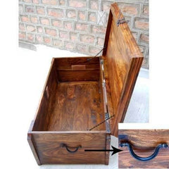 Avalon Wooden Storage Trunk Chest Box Coffee Table Honey Brown Avalon Wooden Storage Trunk Chest Box Coffee Table Honey Brown