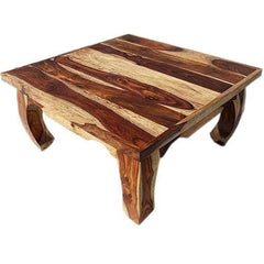 Natural Solid Wood Square Opium Coffee Table Natural Solid Wood Square Opium Coffee Table