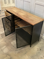 Handmade Indian Furniture Solid Hard Wood Carved Sideboard in Black 130x40x75Cm Handmade Indian Furniture Solid Hard Wood Carved Sideboard in Black 130x40x75Cm