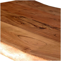 Modern Rustic Live Edge Dining Table & Chair Set with Live Edge Bench Modern Rustic Live Edge Dining Table & Chair Set with Live Edge Bench