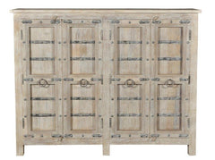 Antique Vintage Doors Sideboard Solid Natural Wood Indian Brocante Antique Vintage Doors Sideboard Solid Natural Wood Indian Brocante