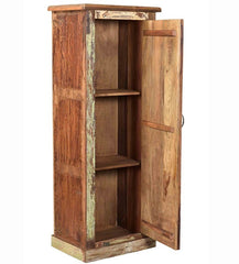 Rainbow Block Print Reclaimed Boat Wood  1 Door Wardrobe Rainbow Block Print Reclaimed Boat Wood  1 Door Wardrobe