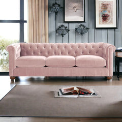 Chesterfield Brenna 3 Seater Solid Wood Fabric Sofa CHSE06 Chesterfield Brenna 3 Seater Solid Wood Fabric Sofa CHSE06