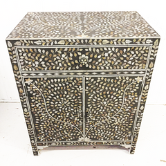 Mother of Pearl sideboard Cabinet Grey Floral Mother of Pearl sideboard Cabinet Grey Floral