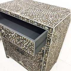 Mother of Pearl sideboard Cabinet Grey Floral Mother of Pearl sideboard Cabinet Grey Floral