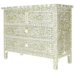 Mother of Pearl Chest Sideboard Grey Floral Mother of Pearl Chest Sideboard Grey Floral