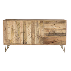 The Attic Solid Wood Sideboard Natural The Attic Solid Wood Sideboard Natural