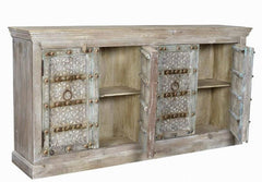 Antique Vintage Doors Sideboard Solid Wood And Metal Indian Brocante Antique Vintage Doors Sideboard Solid Wood And Metal Indian Brocante