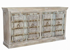 Antique Vintage Doors Sideboard Solid Wood And Metal Indian Brocante Antique Vintage Doors Sideboard Solid Wood And Metal Indian Brocante
