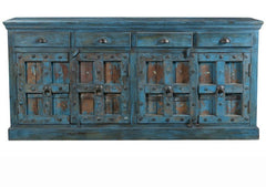 Antique Vintage Doors Large Sideboard Solid Wood And Metal Indian Brocante Antique Vintage Doors Large Sideboard Solid Wood And Metal Indian Brocante