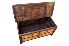 Indian Hand Reclaimed Liberty Solid Wooden Chest Blanket Box Storage Natural 97×48×45cm Indian Hand Reclaimed Liberty Solid Wooden Chest Blanket Box Storage Natural 97×48×45cm