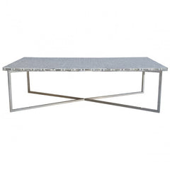 Maaya Bone Inlay Rectangular Coffee Table Grey Geometric Maaya Bone Inlay Rectangular Coffee Table Grey Geometric