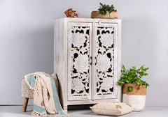 Kalah Hand Carved Solid Wooden Small Cabinet 75x40x120cm KLA0117 Kalah Hand Carved Solid Wooden Small Cabinet 75x40x120cm KLA0117