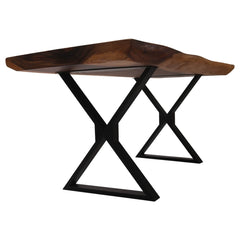 Single Slab Live Edge Clifton Industrial Handcrafted Solid Dining Table Single Slab Live Edge Clifton Industrial Handcrafted Solid Dining Table