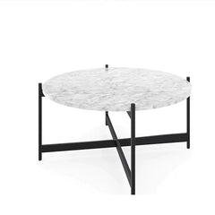 The Attic Mia Marble and Metal Coffee Table Black The Attic Mia Marble and Metal Coffee Table Black