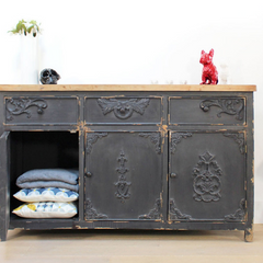 The Attic Tennessee Solid Wood Sideboard Black The Attic Tennessee Solid Wood Sideboard Black