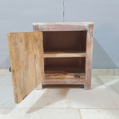 Indian Antique Tribal Hand Carved Art Solid Wooden Bedside Natural 50x40x60cm Indian Antique Tribal Hand Carved Art Solid Wooden Bedside Natural 50x40x60cm