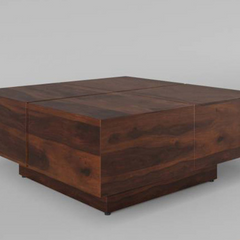 The Attic Midvale Wooden Coffee Table Walnut The Attic Midvale Wooden Coffee Table Walnut