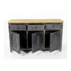 The Attic Tennessee Solid Wood Sideboard Black The Attic Tennessee Solid Wood Sideboard Black