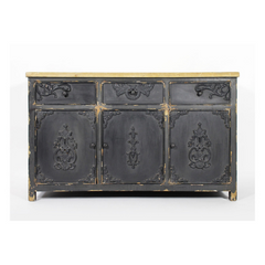 The Attic Tennessee Solid Wood Sideboard Black The Attic Tennessee Solid Wood Sideboard Black
