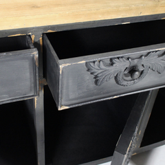 The Attic Tennessee Solid Wood Sideboard Black The Attic Tennessee Solid Wood Sideboard Black