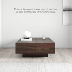 The Attic Midvale Wooden Coffee Table Walnut The Attic Midvale Wooden Coffee Table Walnut