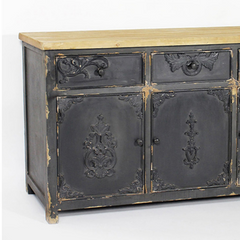 The Attic Tennessee Solid Wood Sideboard Black The Attic Tennessee Solid Wood Sideboard Black