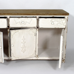 The Attic Texas Solid Wood Sideboard White The Attic Texas Solid Wood Sideboard White