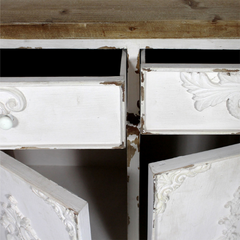 The Attic Texas Solid Wood Sideboard White The Attic Texas Solid Wood Sideboard White