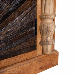 Indian Hand Carved Solid Hard Wood 3 Door Sideboard C16 Indian Hand Carved Solid Hard Wood 3 Door Sideboard C16