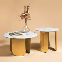 Luxe Slate Centre Table for Living Room - Set of 2 (Stainless Steel) Luxe Slate Centre Table for Living Room - Set of 2 (Stainless Steel)