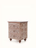 Bone Inlay Sheesham Wood Bedside Table 79 Bone Inlay Sheesham Wood Bedside Table 79