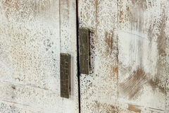 Antique Indian Hand Mughal Carved Solid Wooden Cabinet 2 Door Whitewash 100x43x190cm A009 Antique Indian Hand Mughal Carved Solid Wooden Cabinet 2 Door Whitewash 100x43x190cm A009