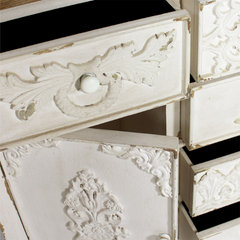 The Attic Utah Solid Wood Sideboard White The Attic Utah Solid Wood Sideboard White