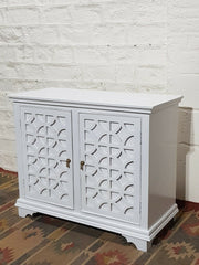 French Arched Hand Carved Solid Wood Buffet Sideboard White French Arched Hand Carved Solid Wood Buffet Sideboard White